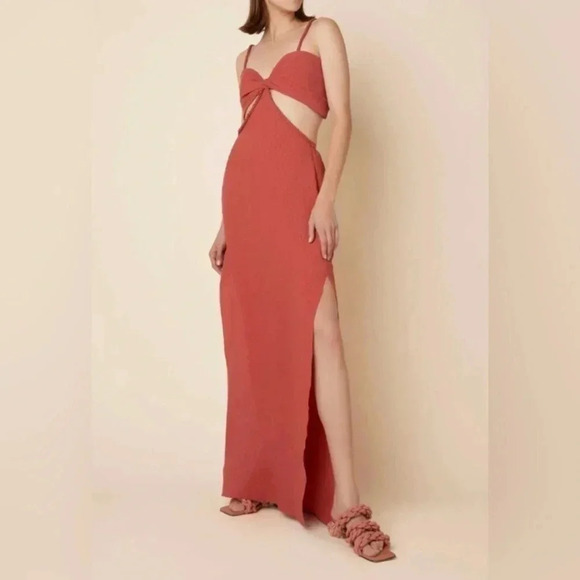 Johanna Ortiz Patchwork Dream Cutout Silk Maxi Dress 6 - Picture 3 of 14